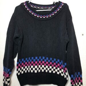 LIZ SPORT Chic dark Blue Multicolor Women's Sweater